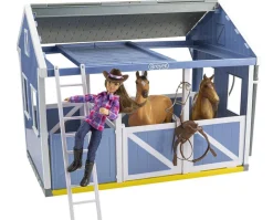Deluxe Country Stable with Horse & Wash Stall