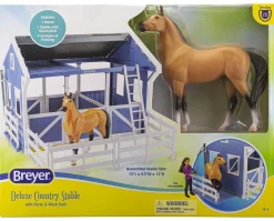 Deluxe Country Stable with Horse & Wash Stall