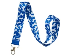Lanyard | Blue with White Horses