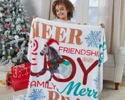 Soft Microfleece Holiday Throw