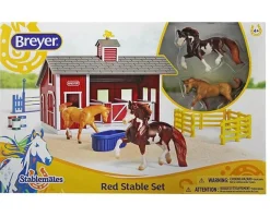 Stablemates Red Stable Set with Two Horses