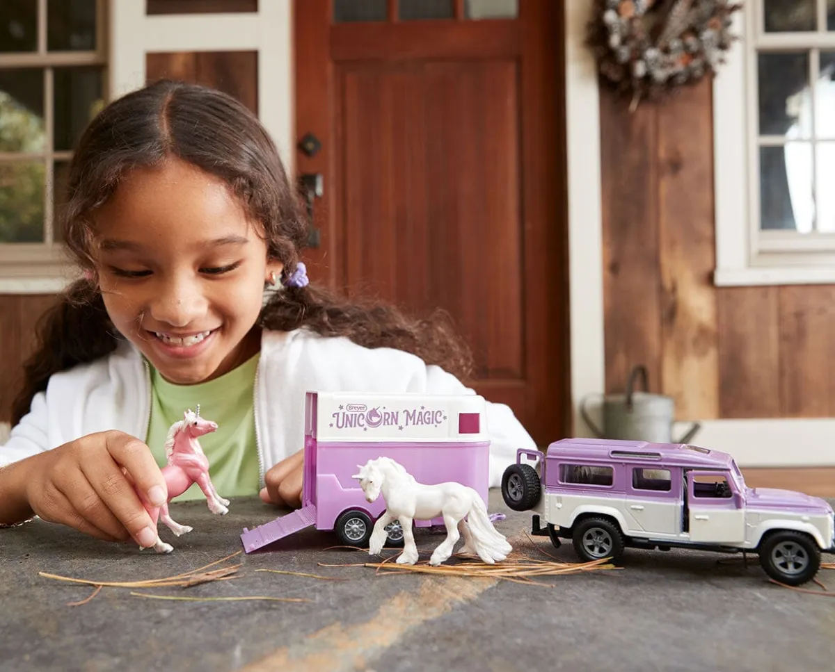 Unicorn Magic Land Rover & Tag-A-Long Trailer ©